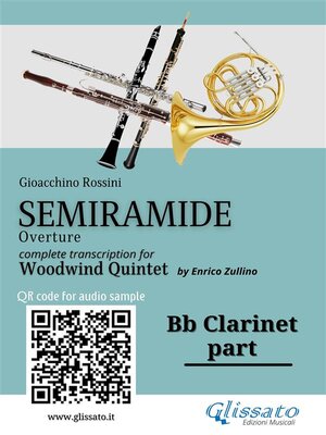cover image of Clarinet part of "Semiramide" overture for Woodwind Quintet